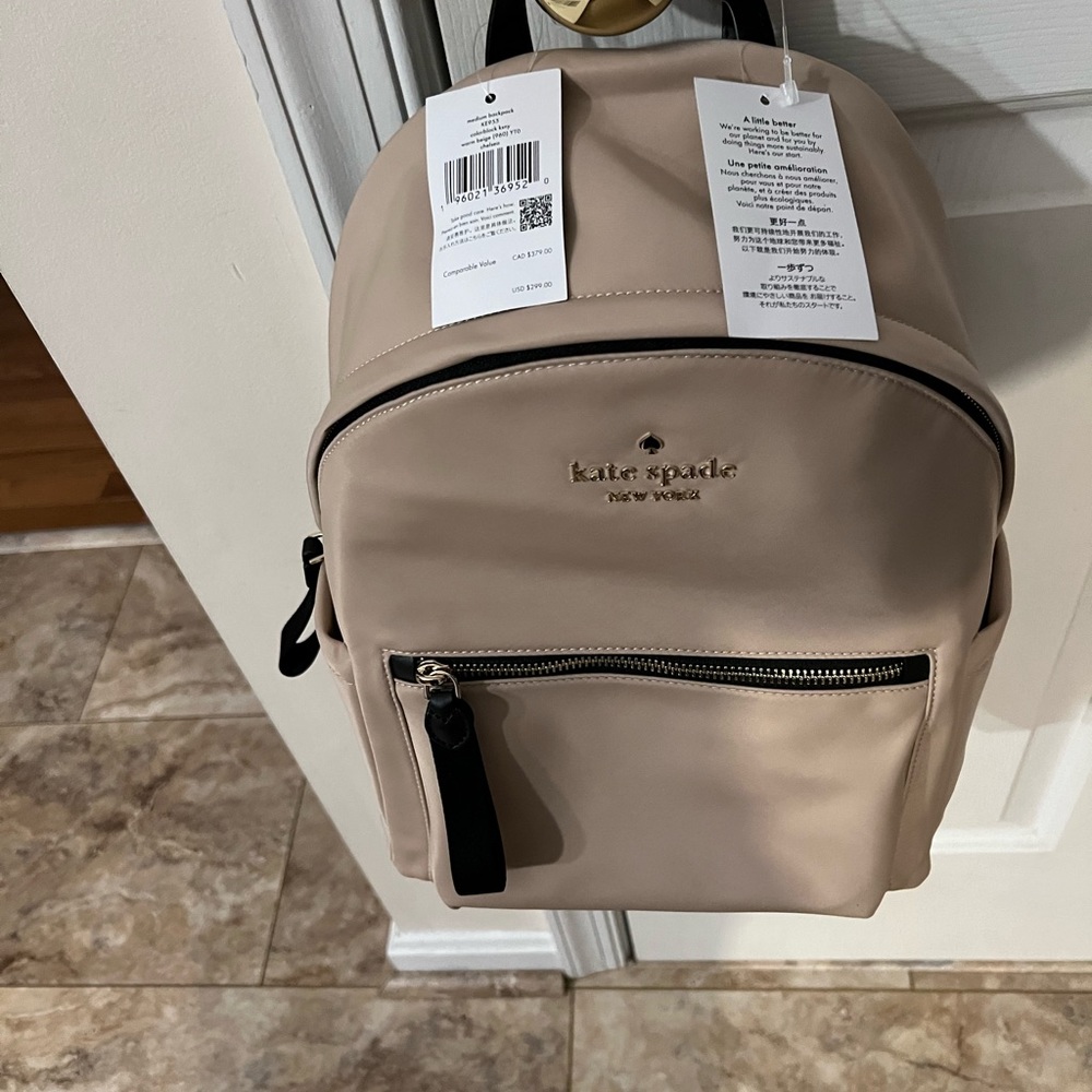 Kate Spade Beige Backpack